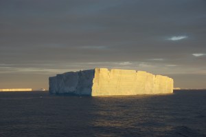 Tabular iceberg in Antarctica